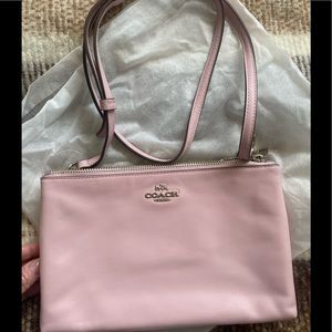 Brand new coach crossbody bag. Blush pink.